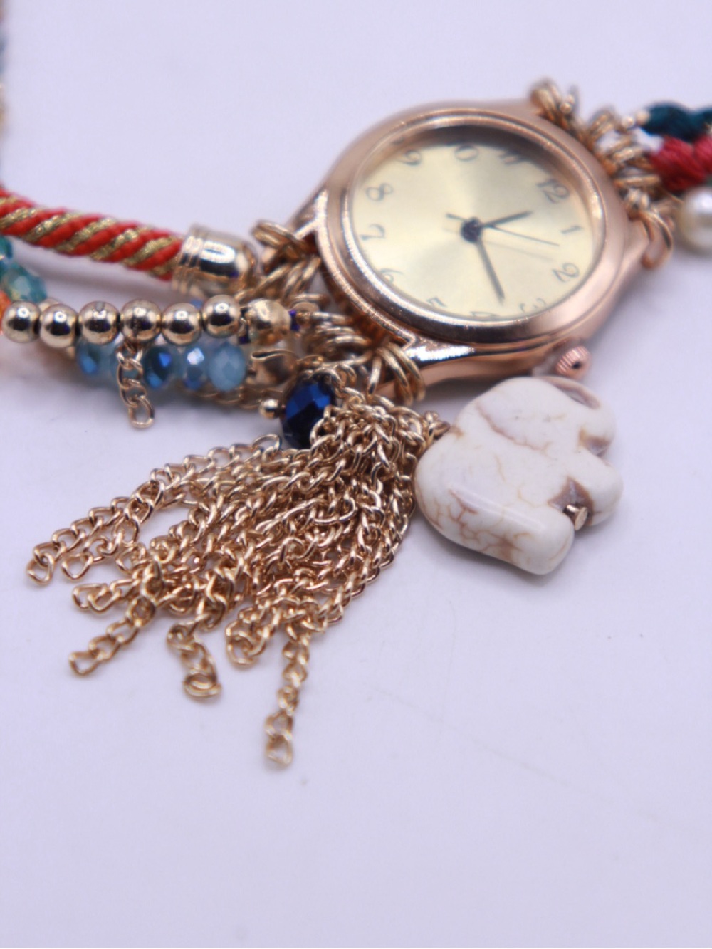 Boho Multi-Strand multi tone & Wrap Watch Bracelet - Picture 3 of 5